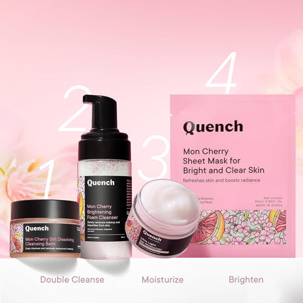 QUENCH BOTANICS Korean Sheet Mask with Cherry Blossom Radiance Face Mask-25ML