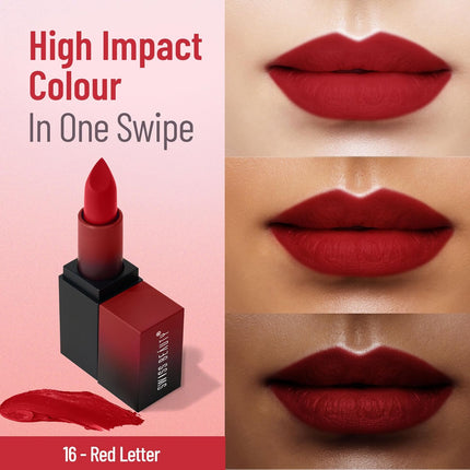 Swiss Beauty Hd Matte Pigmented Smudge Proof Lipstick-3.4g