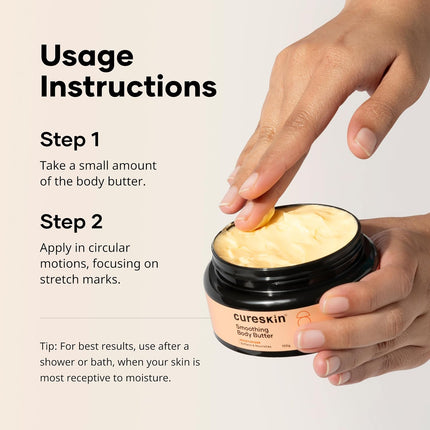 Cureskin Smoothing Body Butter Stretch Marks Cream-100G