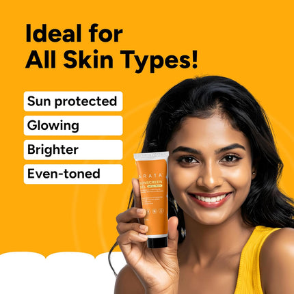 Arata Sunscreen Gel | SPF 50, PA+++ For Men & Women | 50ML