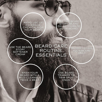 The Beard Story Beard Oil With Vitamin E & Argan Oil-30ml