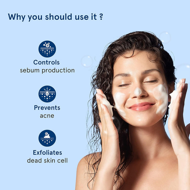 Be Bodywise 1% Salicylic Acid Oil Control Face Wash For Acne & Pimples | 120ml