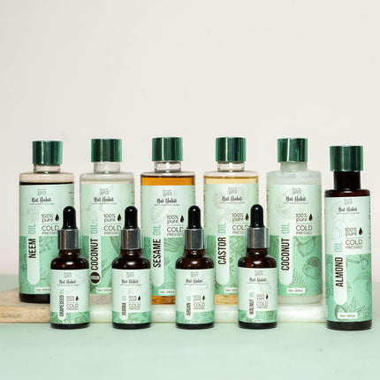 Nat Habit Cold Pressed 100% Pure Sesame (Til) Oil Skin 200ml