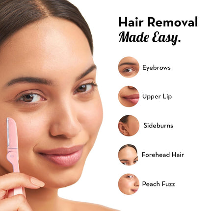 Plush Foldable Reusable Face Razor (Pack of 3)