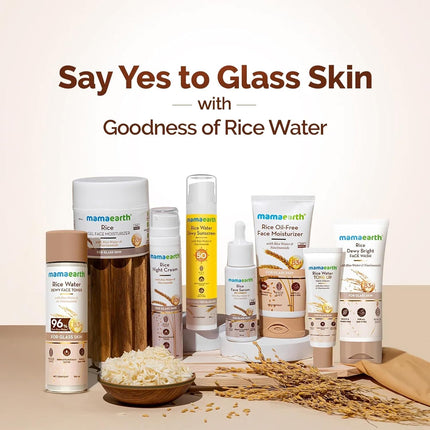 Mamaearth Rice Dewy Bright Face Wash With Rice Water & Niacinamide For Men & Women | 100 ml