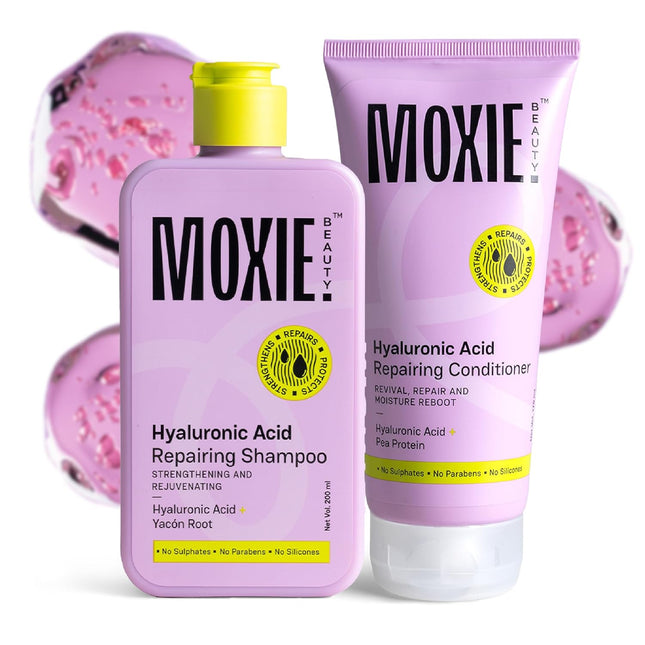 Moxie Beauty HydroRepair Wash Duo | Sulfate-Free Shampoo & Protein-Enriched Conditioner -200 ml + 175ml