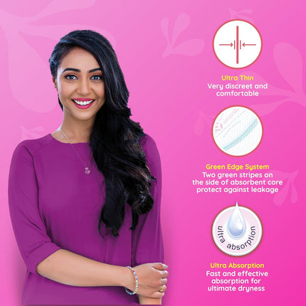 Bella Ultra Drai Pads Women|Sanitary Napkins Size Xl 16 Pcs Pack Of 1
