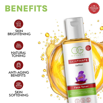 OG BEAUTY Natural SkinTivate Saffron Face Toner-100 ML