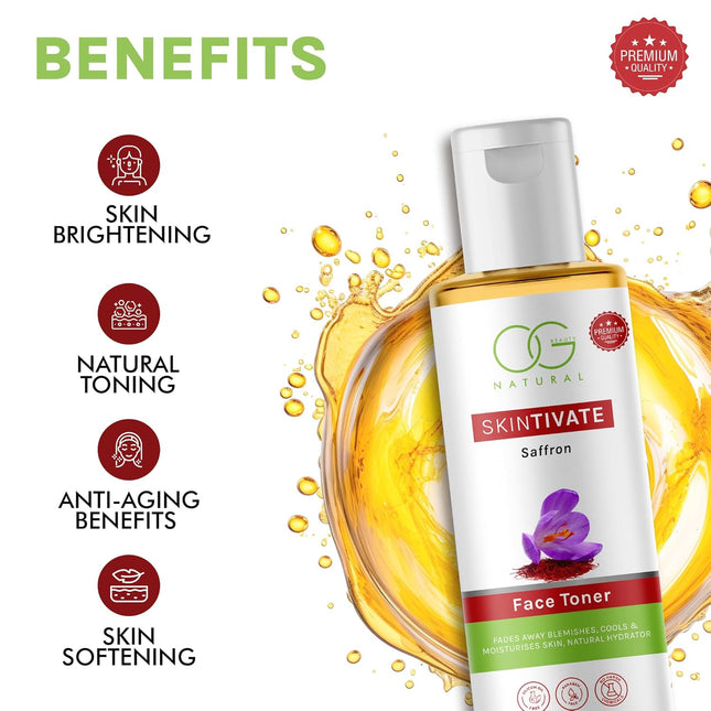 OG BEAUTY Natural SkinTivate Saffron Face Toner-100 ML