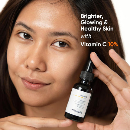 Minimalist Dull Skin, Dark Spots & Uneven Tone Treatment 10% Vitamin C Face Serum -30ml