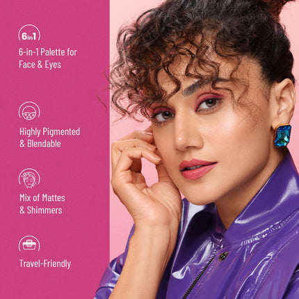 Swiss Beauty Face and Eye Dual Passport Palette | Eyeshadow + Blusher Palette-4.5g