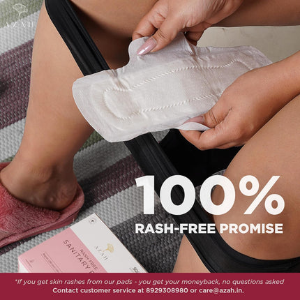 Azah Rash free Sanitary pads + Ultra soft panty liners | Pack of 20 Regular + 10 XL