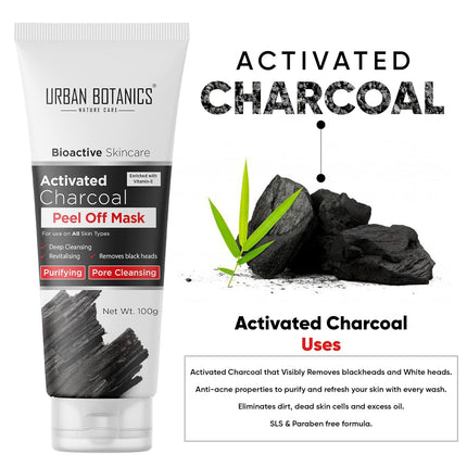 UrbanBotanics Activated Charcoal Peel Of Mask-100g