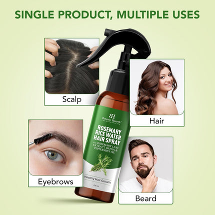 Botanic Hearth Rosemary Rice Water Spray for Hair Growth -200ml