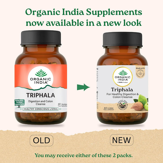 Organic India Triphala Capsules - 60 Caps
