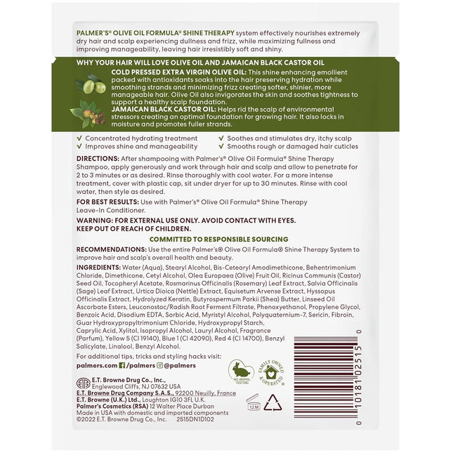 Palmer's Olive Oil Formula Deep Conditioning Pack, 60 Gram