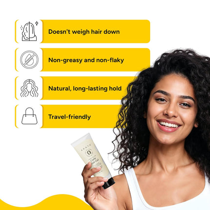 Arata Curl Hair Gel For Frizzy, Wavy, Curly Hair -50ml