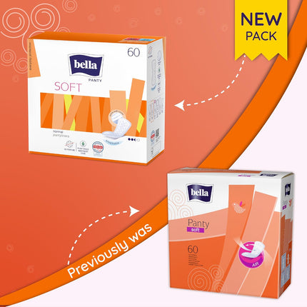 Bella Panty Soft Classic Liners, Pack of 60 Scent