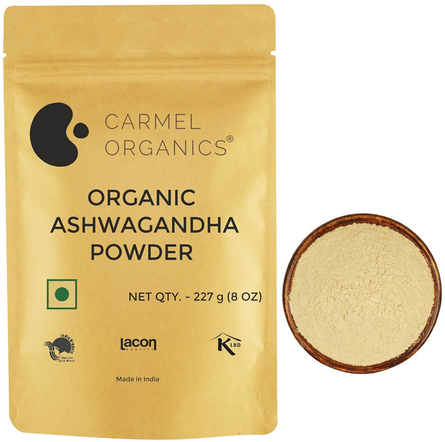 CARMEL ORGANICS Ashwagandha Root Powder (227 Grams)