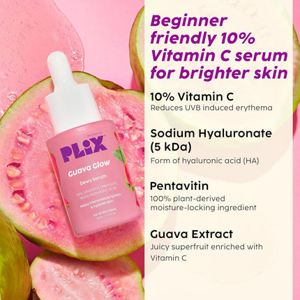 PLIX - THE PLANT FIX Guava & Roses Regime for Bright Skin & Balanced Skin pH| Hydrating Cleanser