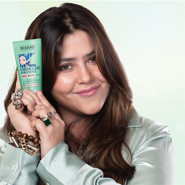 DR.RASHEL Korean Face Wash | With Rice Water & 1% Ceramide Complex-100ML