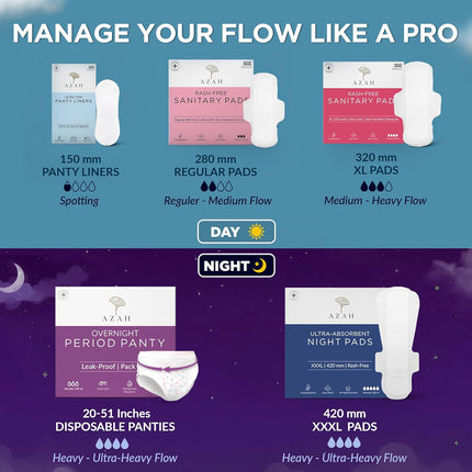 Azah Panty Liners for Women Daily use (Pack of 40)