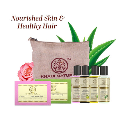 Khadi Natural Travel Kit | Skincare & Haircare