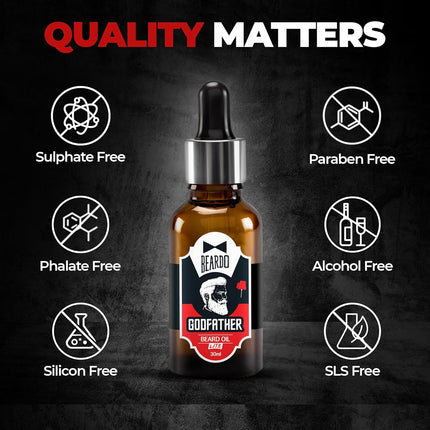 Beardo Godfather Lite Beard and Moustache Oil, 30 ml