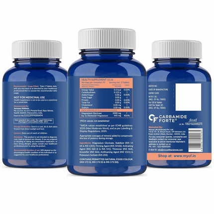 Carbamide Forte Chelated Magnesium 120 Veg Tablets