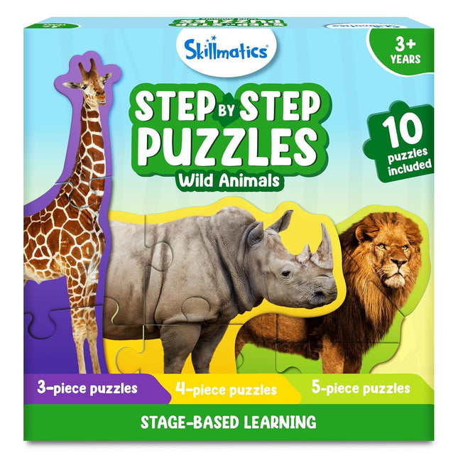 Skillmatics Step by Step Puzzles - 40 Piece Jigsaw & Toddler Puzzle for Kids Ages 3, 4, 5 and Up