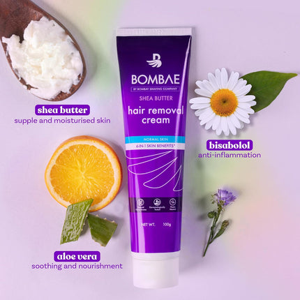 Bombae Shea Butter Hair Removal Cream Women (100gm)
