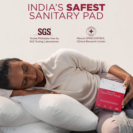 Azah Rash free Sanitary pads + Ultra soft panty liners | Pack of 20 Regular + 10 XL