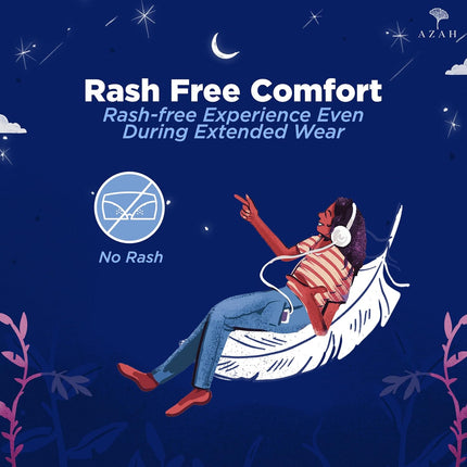 Azah XXL+ Sanitary Napkins for Women [Pack of 30] | 350MM Large Night Pads