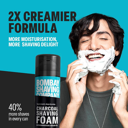 Bombay Shaving Company Charcoal Shaving Foam for Men, 425g