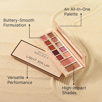 SWISS BEAUTY Select Light Em Up Face Palette, 20g