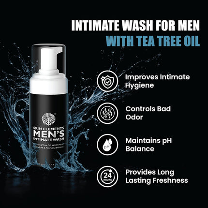 Skin Elements Intimate Wash for Men Tea Tree Oil-120 ml
