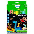 Skillmatics Scratch Art Book for Kids 30+ Scratch Stickers for Boys & Girls Ages 3, 4, 5, 6, 7, 8, Multicolour
