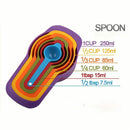 Buy and Bill 6-Piece Plastic Measuring Spoon Set – Kitchen Utensils with Clear Measurement Markings, Durable & Easy to Use