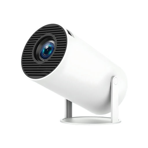 iCruze PixelStream Smart Projector - 720p HD, 4500 Lumens, Android 12, Wi-Fi, Bluetooth, HDMI, USB - Portable Mini Home Theater Projector with 200” Screen Size Support