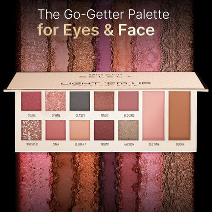 SWISS BEAUTY Select Light Em Up Face Palette, 20g