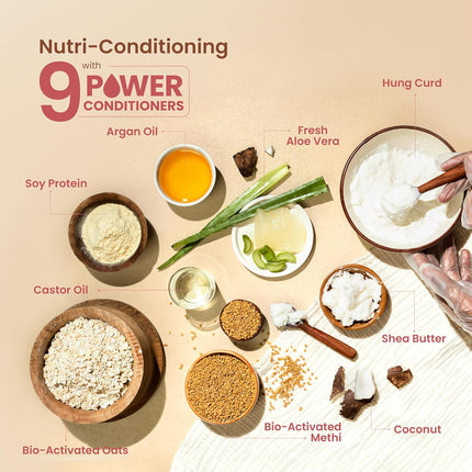 Nat Habit Hibiscus Navdha Shampoo & Conditioner Combo with Reetha, Amla & Castor