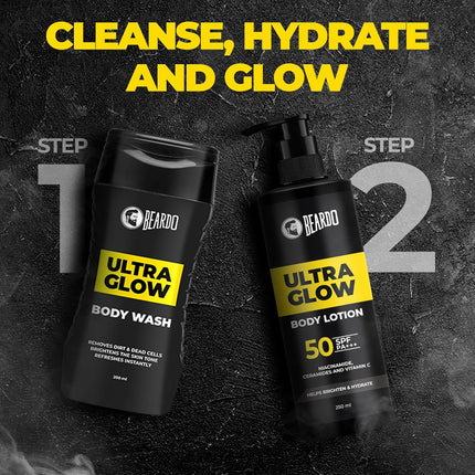 Beardo Ultraglow Body Lotion Men's Skin 250ml x 2
