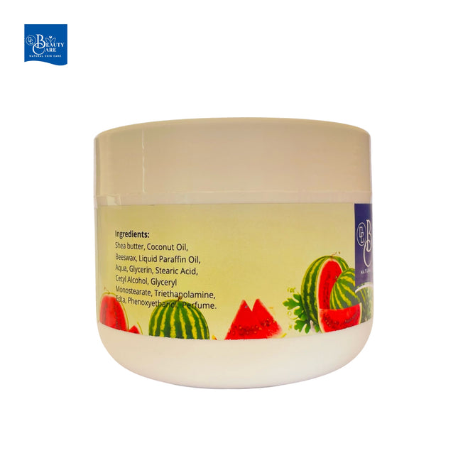 GC Beauty Care Body Butter – Watermelon (170ml / 5.7oz) Shea Butter Infused Long-Lasting Moisturizer for All Skin Types – Promotes Anti-Aging & Prevents Skin Problems