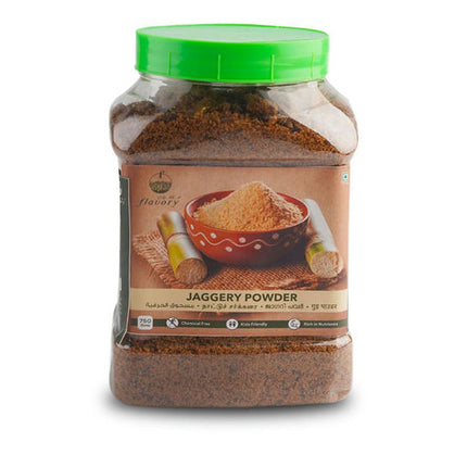 Flavory Jaggery Powder (Nattu Sarkarai), Pure & Natural Sweetener, 750g Jar