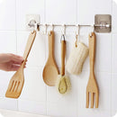 Buy and Bill Plastic Magic Sticker Series Self-Adhesive Hook Hanger – 6 Hooks for Kitchen and Bathroom Use