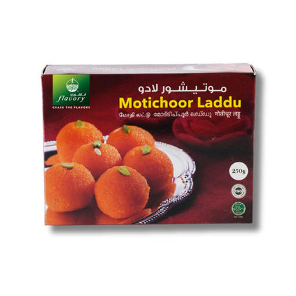 Flavory Mothichoor Laddu, Traditional Indian Sweet Made with Finest Ingredients, Soft & Sweet, 250g