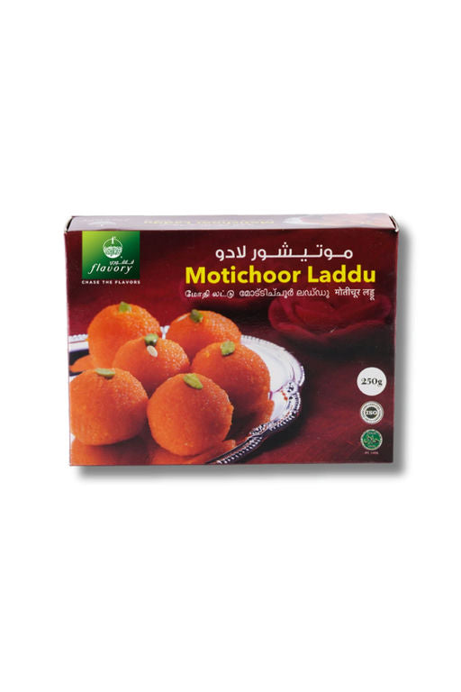 Flavory Mothichoor Laddu, Traditional Indian Sweet Made with Finest Ingredients, Soft & Sweet, 250g