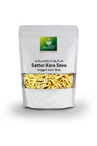 Flavory Sattur Spicy (Kara Sevu), Traditional South Indian Snack Made with Rice Flour, Gram Flour & Spices, Crispy & Savory, 100g