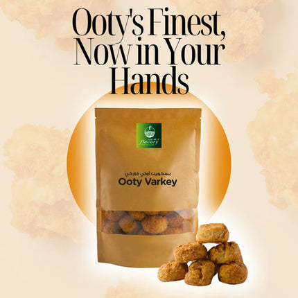 Flavory Ooty Varkey (Ooty Rusk), Traditional Indian Biscuit Made with Wheat Flour & Ghee, Crunchy & Delicious, 300g