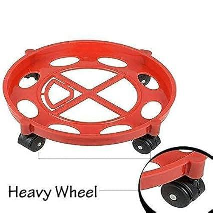 Buy and Bill Gas Cylinder Trolley – Movable Cylinder Stand with Durable Wheels for Easy Transportation, Suitable for 14 kg Gas Cylinders